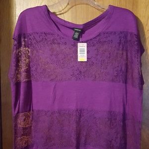 Lacy see through dress shirt